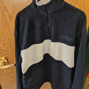 Perry ellis america fleece sweatshirt colorblock
